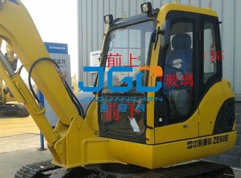 ZE60E 80E 85 Excavateur avant et arrière pare-brise droit grand verre de porte