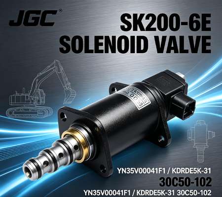 Électrovanne d'excavatrice SK200-6E YN35V00041F1 KDRDE5K-31 30C50-102