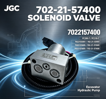 Vanne solénoïde de pompe hydraulique PC200-7 PC210-7 7022155901 7022157600 702-21-55901 702-21-57600 7022157400