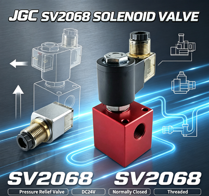 SV2068 Vanne à boisseau sphérique hydraulique à solénoïde, cartouche filetée, soupape de décharge, 24V CC, normalement fermée, vanne de maintien de pression