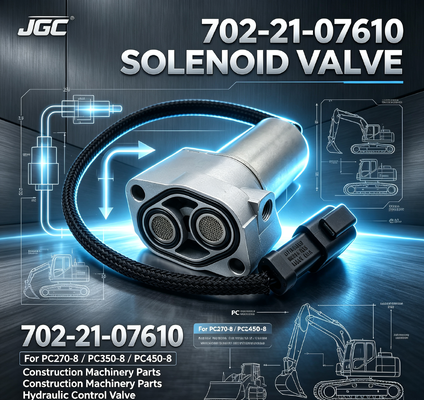 702-21-07610 pièces de machines de construction vanne solénoïde d'excavatrice pour PC270-8 PC350-8 PC450-8