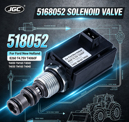 5168052 Pièces de pièces d'excavatrice soupape solénoïde pour Ford New Holland 8260 T4.75V T4060F T4030 TM165 T4040