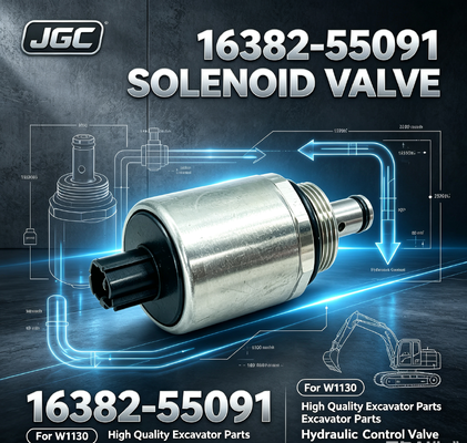 16382-55091 Soupape Solénoïde d'Excavatrice de Haute Qualité pour W1130