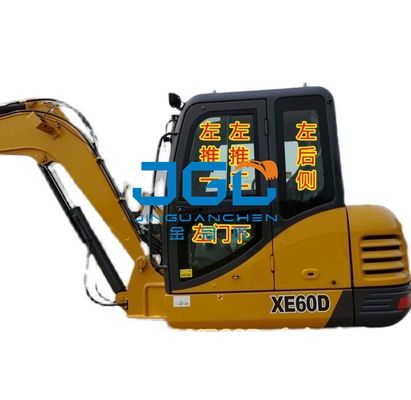 XE60D Excavatrice Pare-brise avant Porte inférieure avant Puits de lumière Bras droit Verre trempé