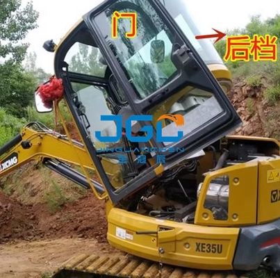 XE35U Excavatrice Verre Avant Porte Inférieure Avant Verre Arrière Gear Right Pull Skylight