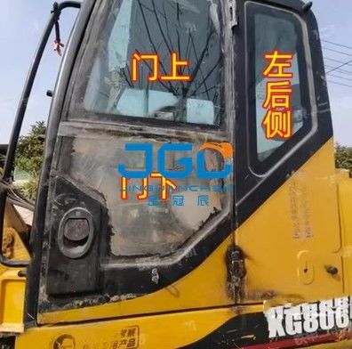 806 excavatrice porte inférieure avant engrenage arrière droite pousser et tirer le verre trempé de lucarne
