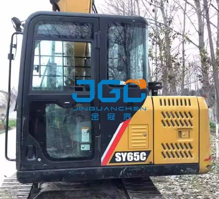 SY75C pare-brise avant pelle push-pull fenêtre supérieure et inférieure gauche et droite bloc arrière verre trempé