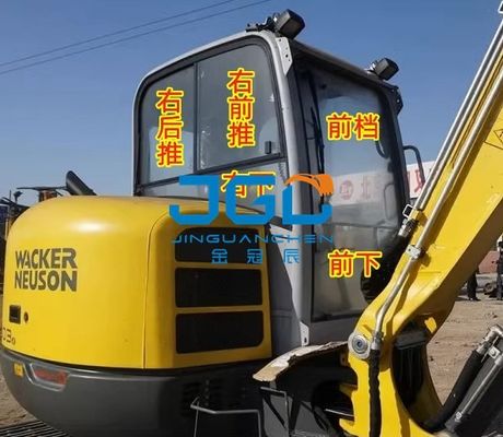 Excavatrice Z38 50 60 Vitre coulissante arrière supérieure et inférieure gauche en verre trempé