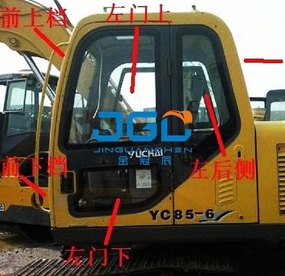 YC85-6 135-6 85-8 135-8 85-7 Arrêt avant d'excavatrice gauche et verre arrière droit