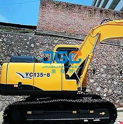 YC85-6 135-6 85-8 135-8 85-7 Arrêt avant d'excavatrice gauche et verre arrière droit