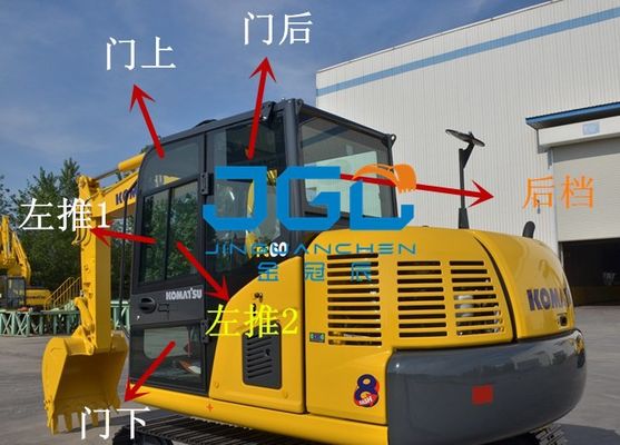 Excavatrice Doors And Windows Front And Rear Glass Windshield gauche et droit de PC60-8 70-8