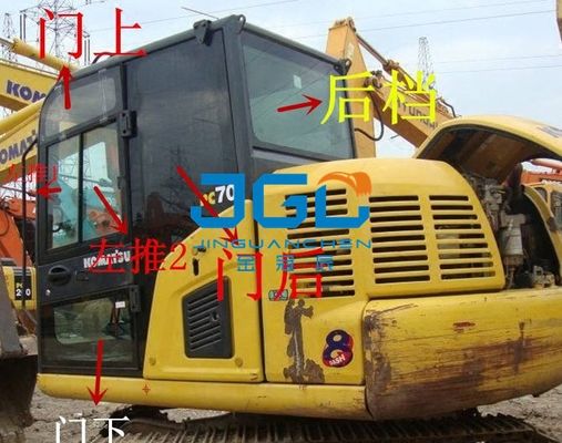 Excavatrice Doors And Windows Front And Rear Glass Windshield gauche et droit de PC60-8 70-8