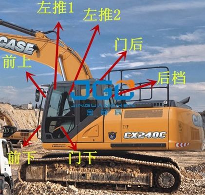 CX210 260 240 350 220 380 130 500 160C Portes et fenêtres de l'excavateur pare-brise