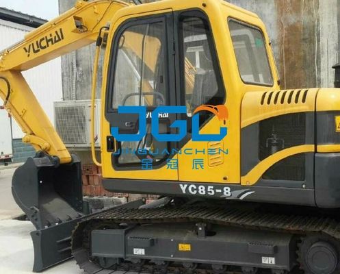 YC85-8 Excavateur avant équipement arrière bloc gauche et droite portes et fenêtres haut et bas pare-brise