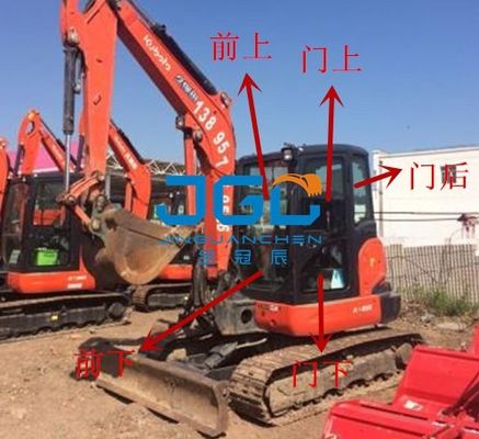 KX165-5 excavatrice Front Gear Rear Block Left et portes droites et pare-brise supérieur et inférieur de Windows