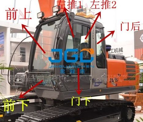 ZX360 210 240 200-3G excavatrice Front And Rear Gears Left et pare-brise de portes, supérieurs et inférieurs droits