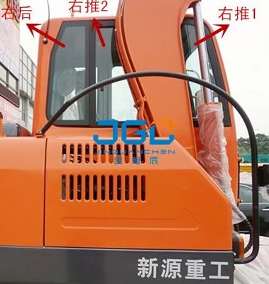 XY75W-8 65W-8 Excavateur portes et fenêtres en verre gauche et droite avant et arrière pare-brise