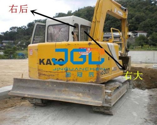 HD307 Excavateur avant et arrière engrenages gauche et droite portes et fenêtres au-dessus et au-dessous du pare-brise