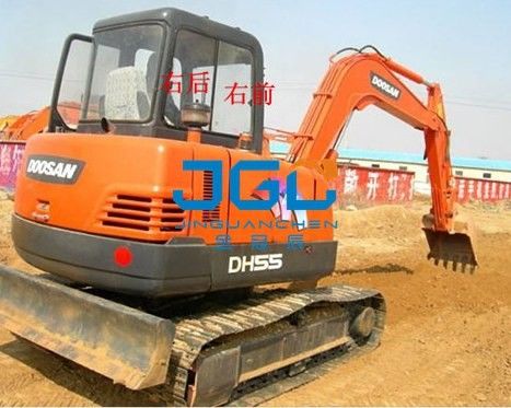 Excavatrice Glass DH55-LC-7 Front And Rear Windshield, portes gauches et droites et Windows