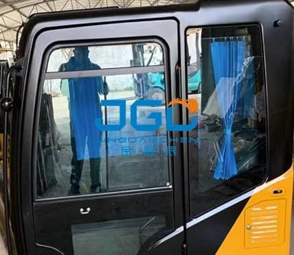 SY155W porte de la pelle à roues avant et arrière gauche et droite fenêtre inférieure grand bras pare-brise