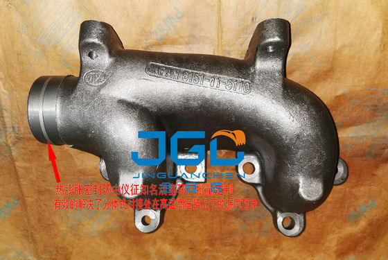 Le système d'échappement de l'excavateur est équipé d'un collecteur d'échappement 6151-11-5110 PC400-7 6D125