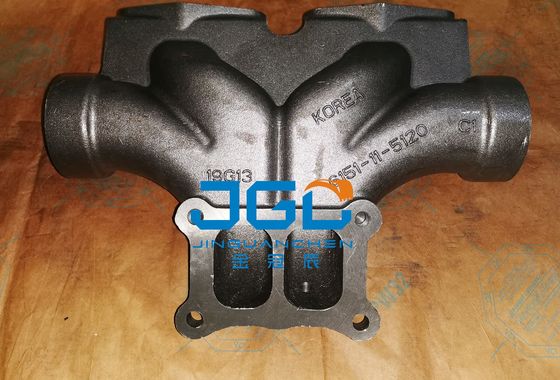 Système d'échappement des excavateurs en acier inoxydable de qualité supérieure Manifold d'échappement 6151-11-5120