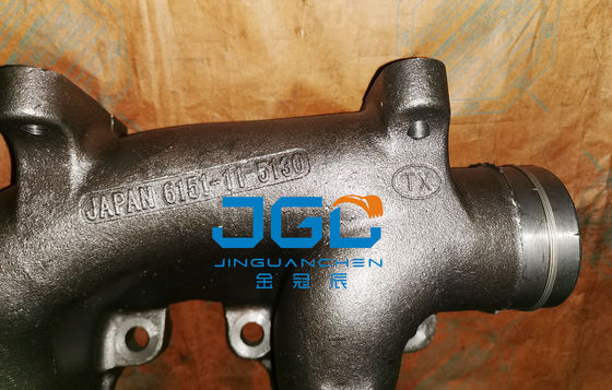 Système d'échappement des excavatrices en acier inoxydable de qualité supérieure Manifold d'échappement 6151-11-5130