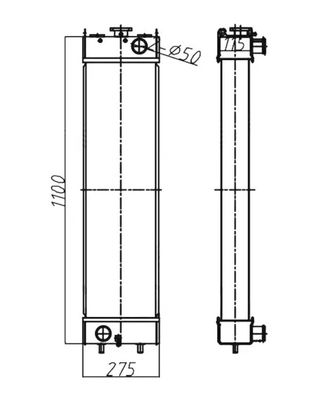 205-03-35151 Excavateur hydraulique HB215 HB205 HB205-1 HB215-1 Radiateur