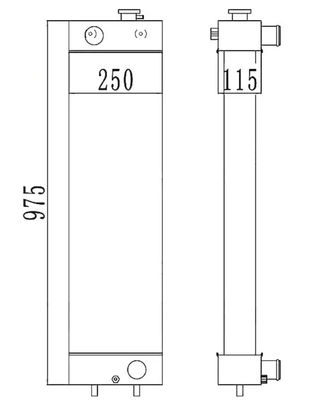 22B-03-13110 PC128-8 PC128-6 PC128US-2 PC138US-2 Radiateur pour excavatrice