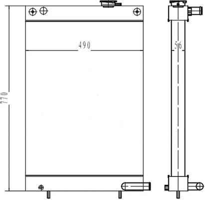 440211-00175 DH80-7 Nouveau modèle DX80 Radiateur de la pelle de haute qualité