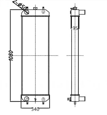 Radiateur en aluminium ZAX200-3/ZAX210-3 Radiateur de pelle 4625641/4693832