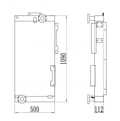 R210LC-9 R210NLC-9 R250LC-9 R210W-9 R215-9 Refroidisseur à huile 11Q6-40640 Pour excavatrice