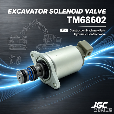 Pièces de machines de construction d'excavatrice TM68602 Vanne solénoïde 12V