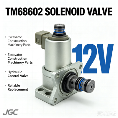 Pièces de machines de construction d'excavatrice TM68602 Vanne solénoïde 12V