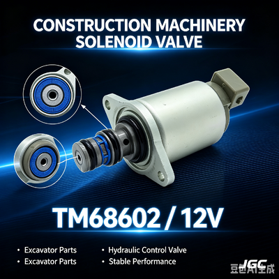 Pièces de machines de construction d'excavatrice TM68602 Vanne solénoïde 12V