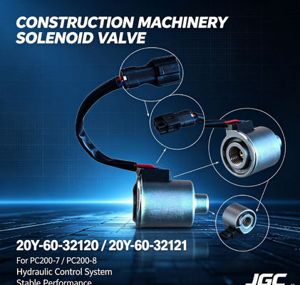 20Y-60-32120 20Y-60-32121 Pièces de machines de construction Soupape solénoïde pour pelle PC200-7-8