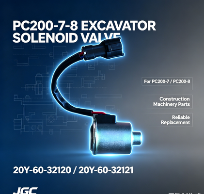 20Y-60-32120 20Y-60-32121 Pièces de machines de construction Soupape solénoïde pour pelle PC200-7-8