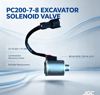 20Y-60-32120 20Y-60-32121 Pièces de machines de construction Soupape solénoïde pour pelle PC200-7-8