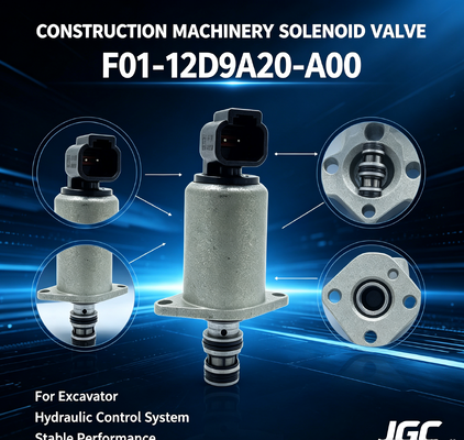 La soupape solénoïde de haute qualité F01-12D9A20-A00 est adaptée aux pièces de machines de construction pour excavatrices