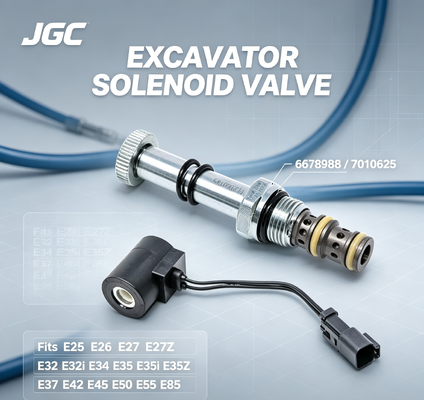 Électrovanne 6678988 7010625 pour pelles E25 E26 E27 E27Z E32 E32i E34 E35 E35i E35Z E37 E42 E45 E50 E55 E85