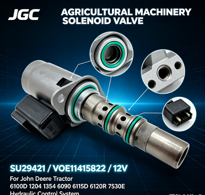 SU29421 VOE11415822 Vanne Solénoïde 12V pour Tracteur 6100D 1204 1354 6090 6115D 6120R 7530E Pièce pour Machines Agricoles