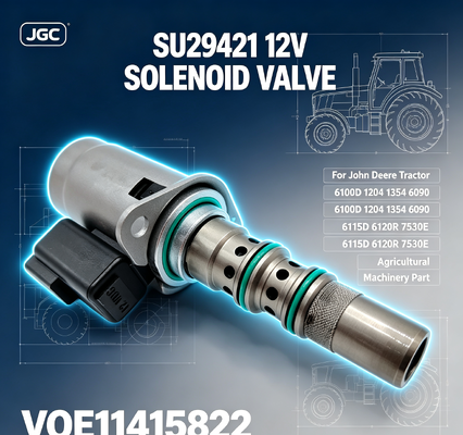 SU29421 VOE11415822 Vanne Solénoïde 12V pour Tracteur 6100D 1204 1354 6090 6115D 6120R 7530E Pièce pour Machines Agricoles