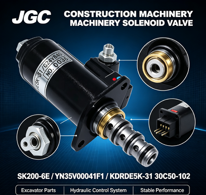 Électrovanne d'excavatrice SK200-6E YN35V00041F1 KDRDE5K-31 30C50-102
