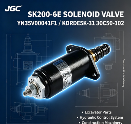 Électrovanne d'excavatrice SK200-6E YN35V00041F1 KDRDE5K-31 30C50-102