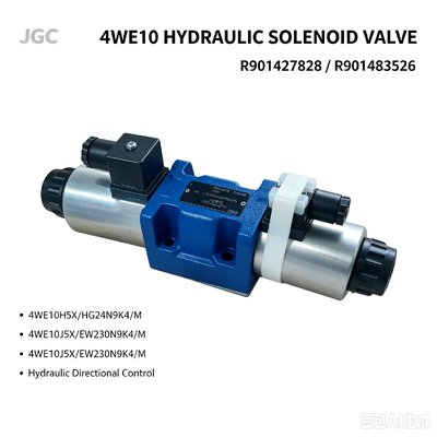 4WE10 Series R901427828 4WE10H5X/HG24N9K4/M R901483526 4WE10J5X/EW230N9K4/M Valve directionnelle hydraulique à commande par solénoïde