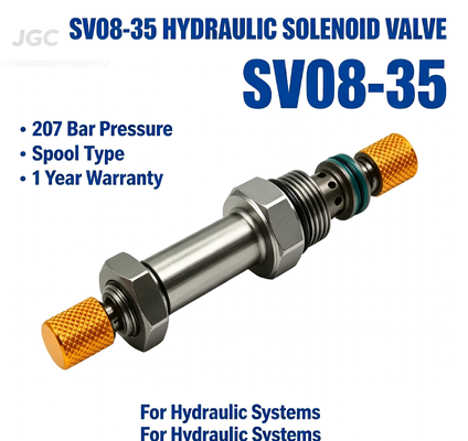SV08-35 Ventilateur solénoïde hydraulique à bobine électrique à vis de pression de 207 bar Garantie d'un an pour les systèmes hydrauliques