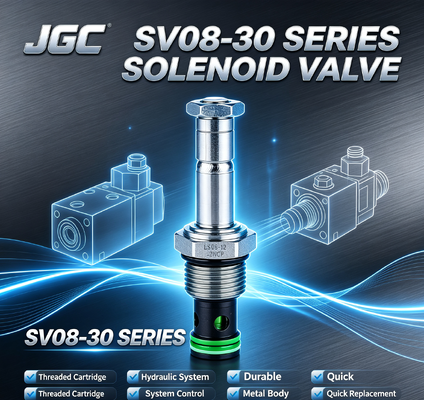 Vanne solénoïde hydraulique à cartouche filetée série SV08-30