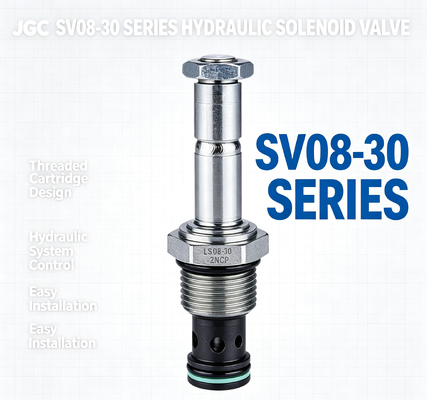 Vanne solénoïde hydraulique à cartouche filetée série SV08-30