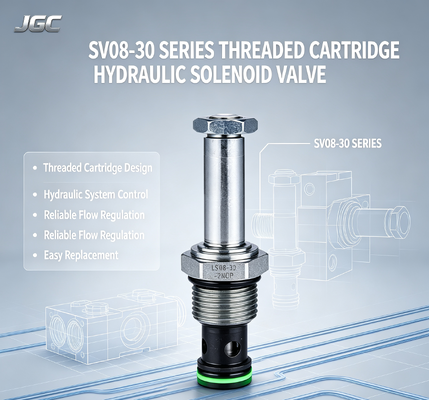 Vanne solénoïde hydraulique à cartouche filetée série SV08-30