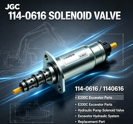 E330C Pièces pour excavatrice soupape solénoïde pompe hydraulique soupape solénoïde 114-0616 1140616